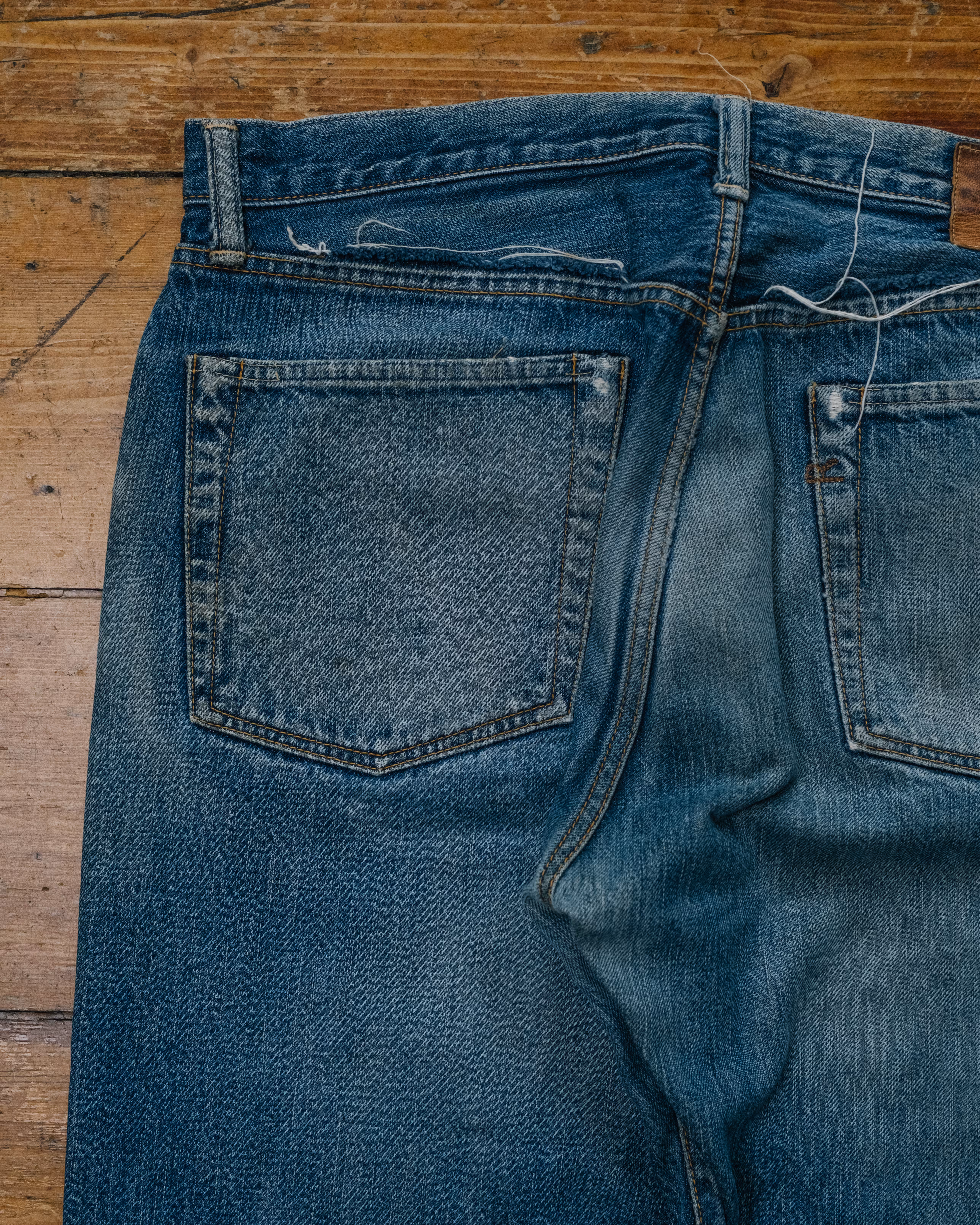45RPM Japanese Selvedge Denim soft fade detail 5