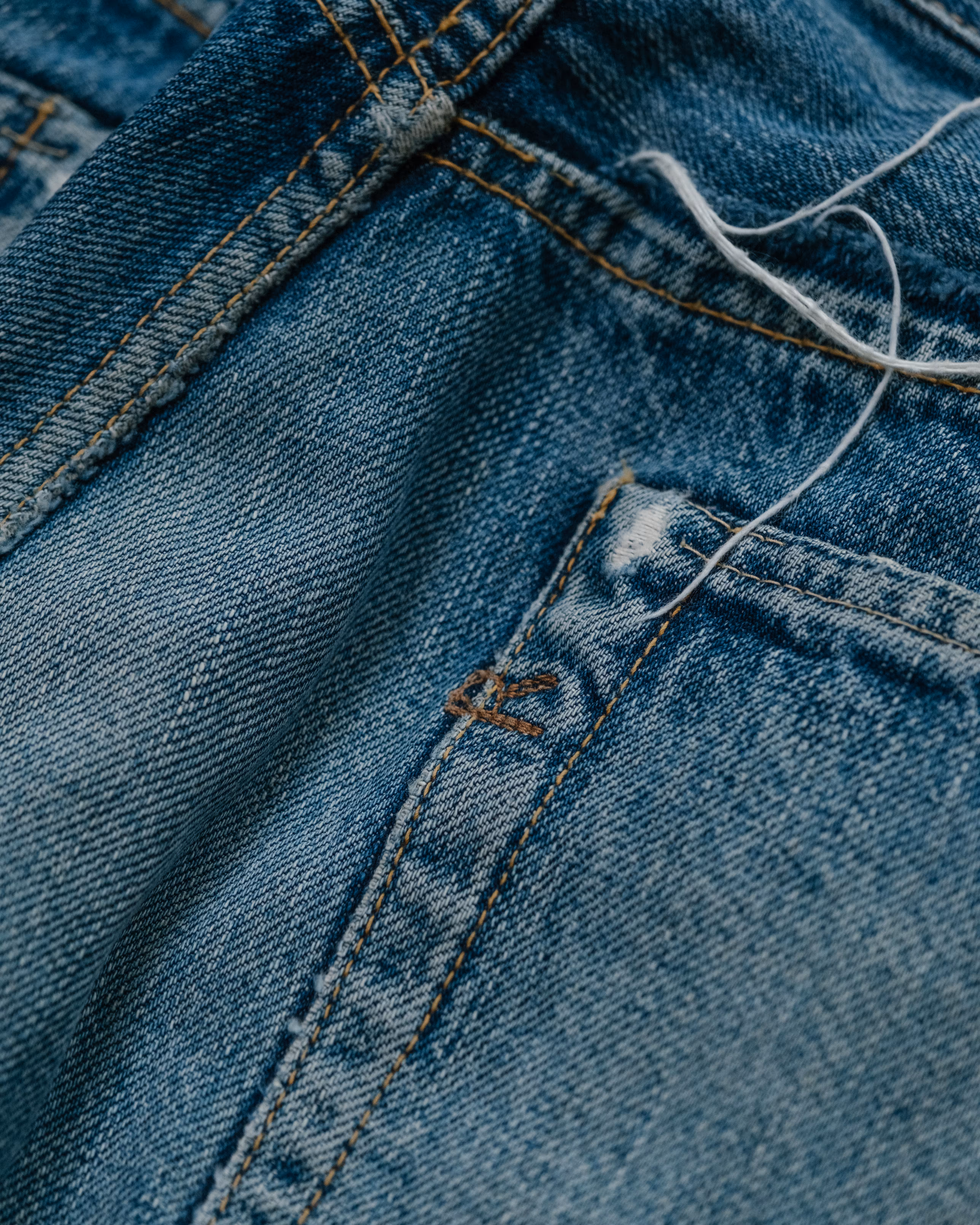 45RPM Japanese Selvedge Denim soft fade detail 4