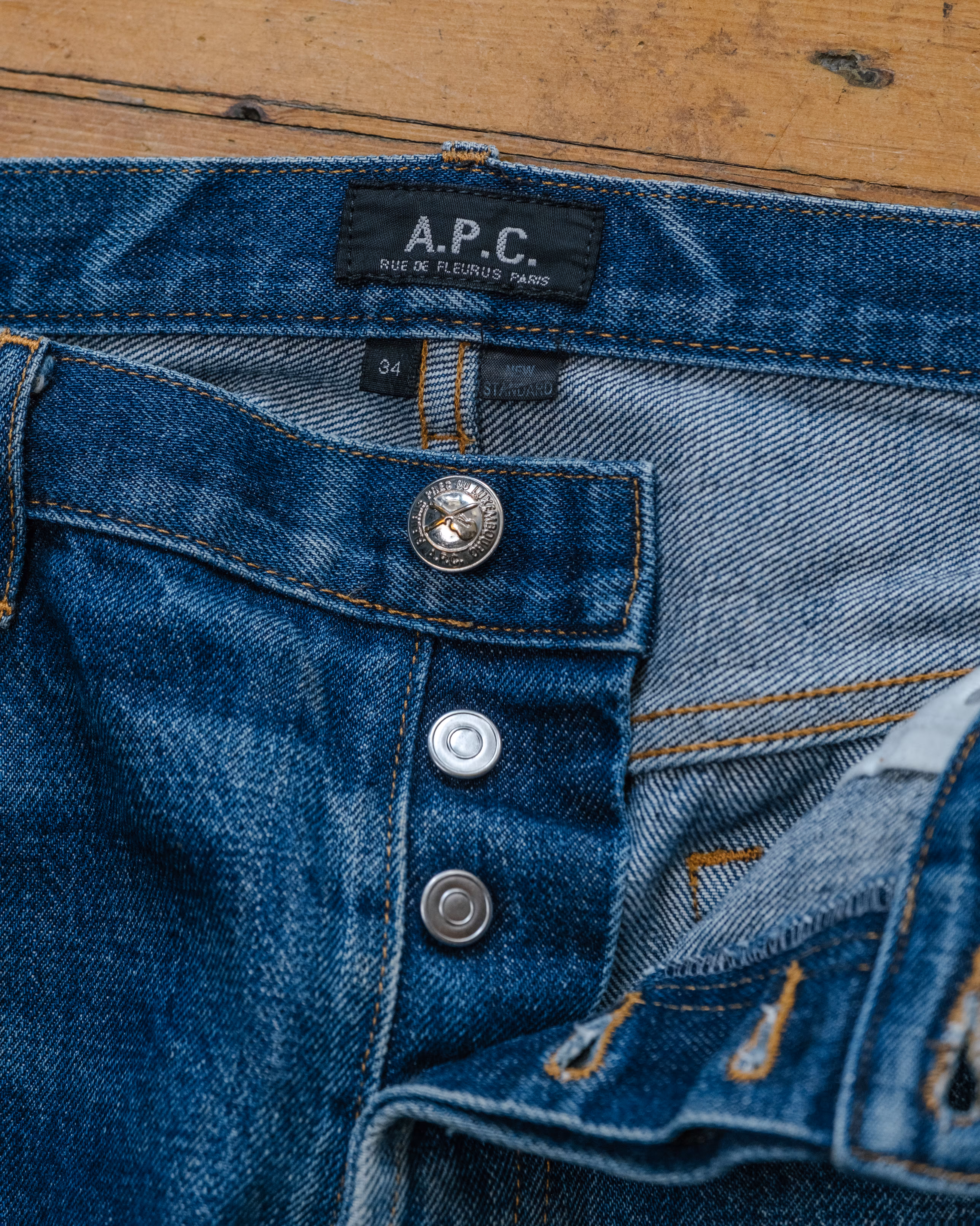 A.P.C. Selvedge Denim Faded detail 9