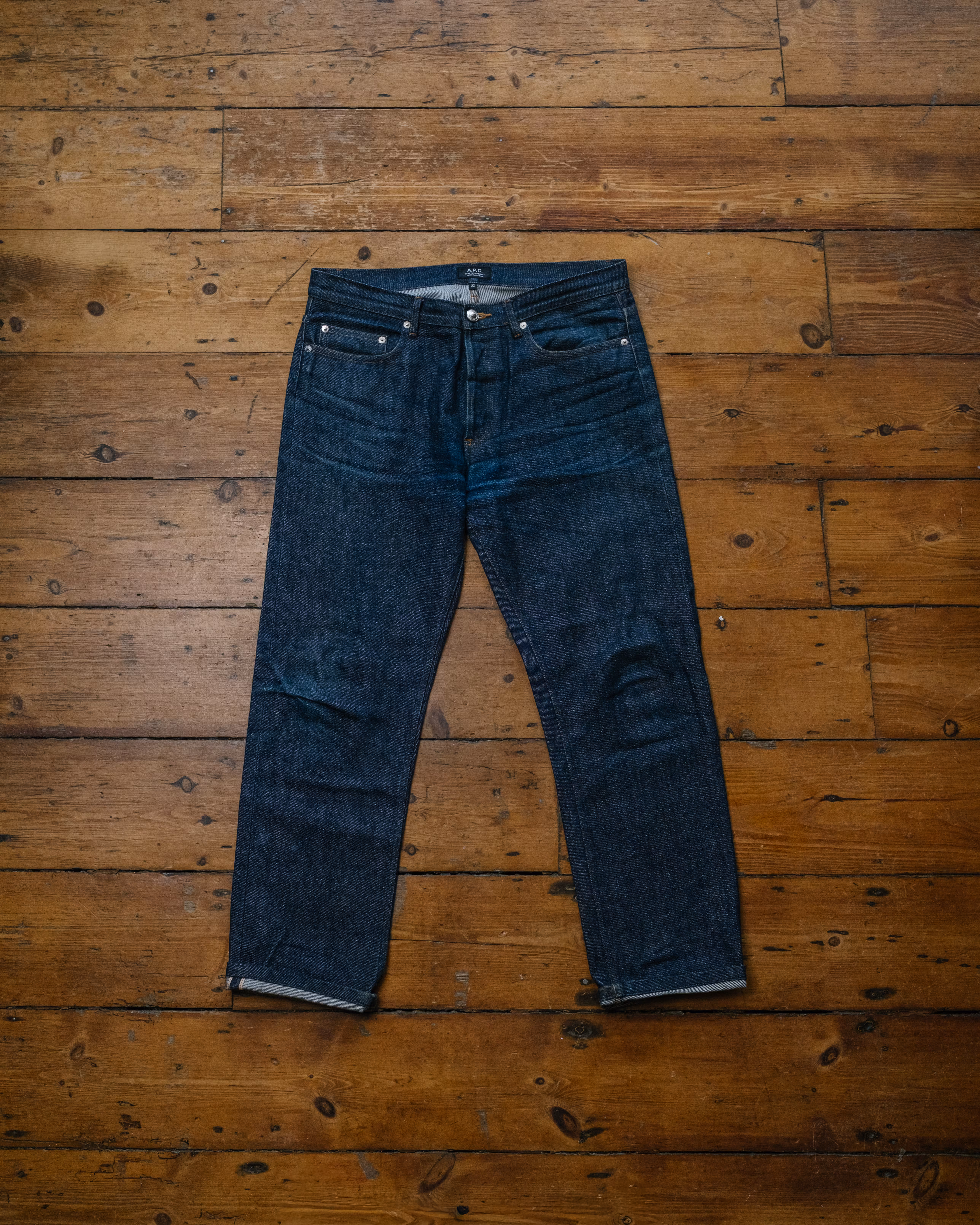 A.P.C. Selvedge Denim Minimal Wash rear view