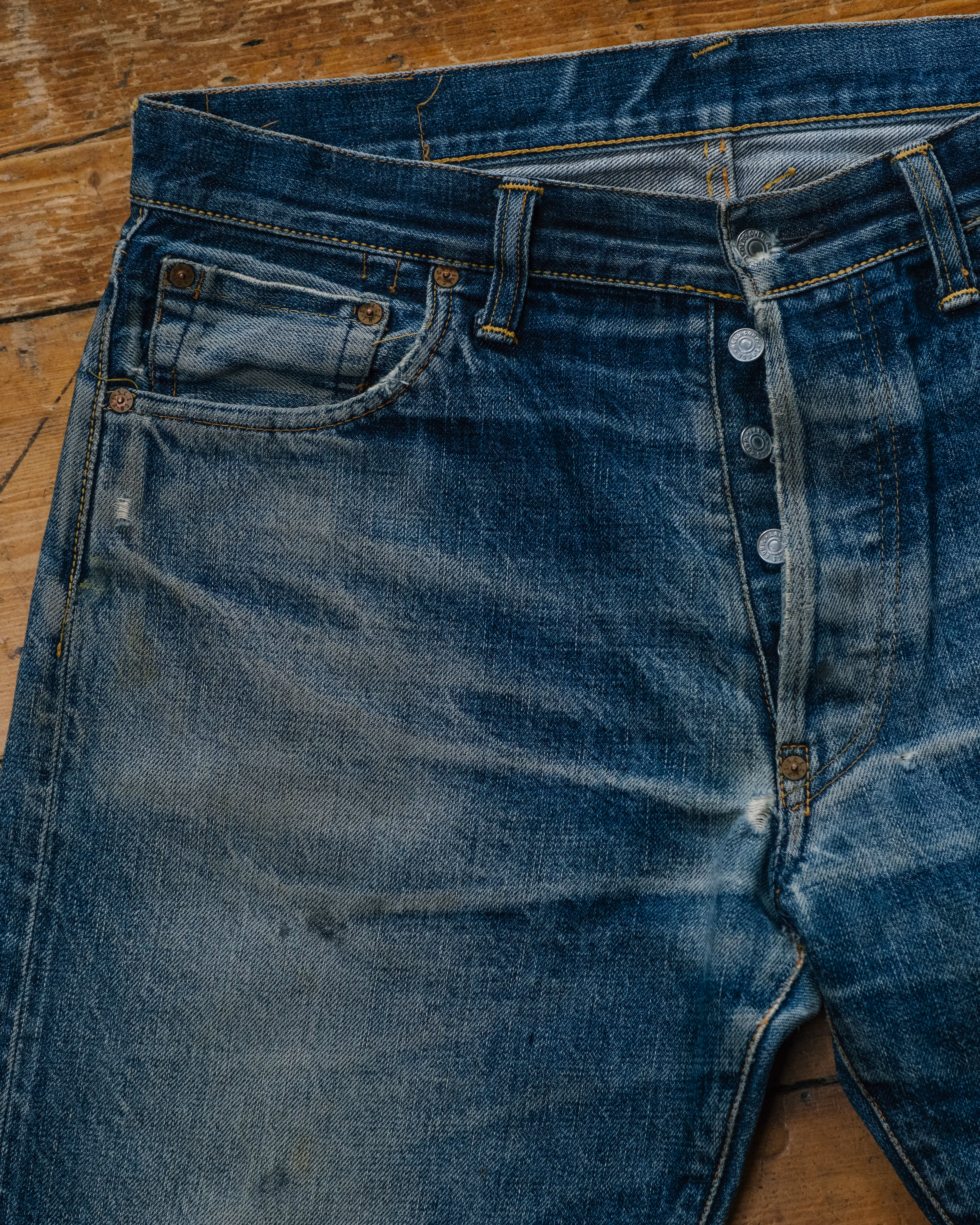 Vintage Evis Era Evisu Selvedge Denim detail 17