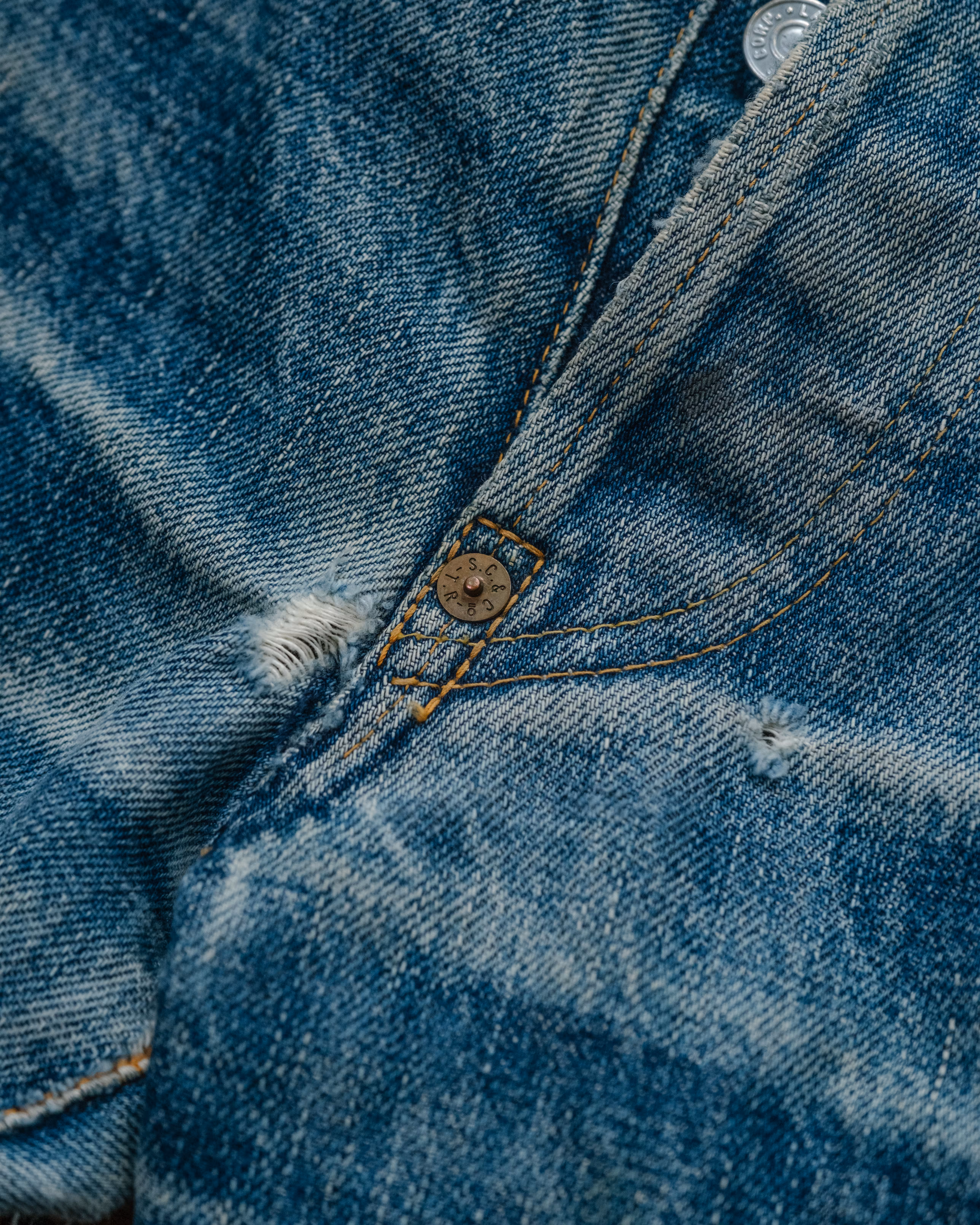 Vintage Evis Era Evisu Selvedge Denim detail 16