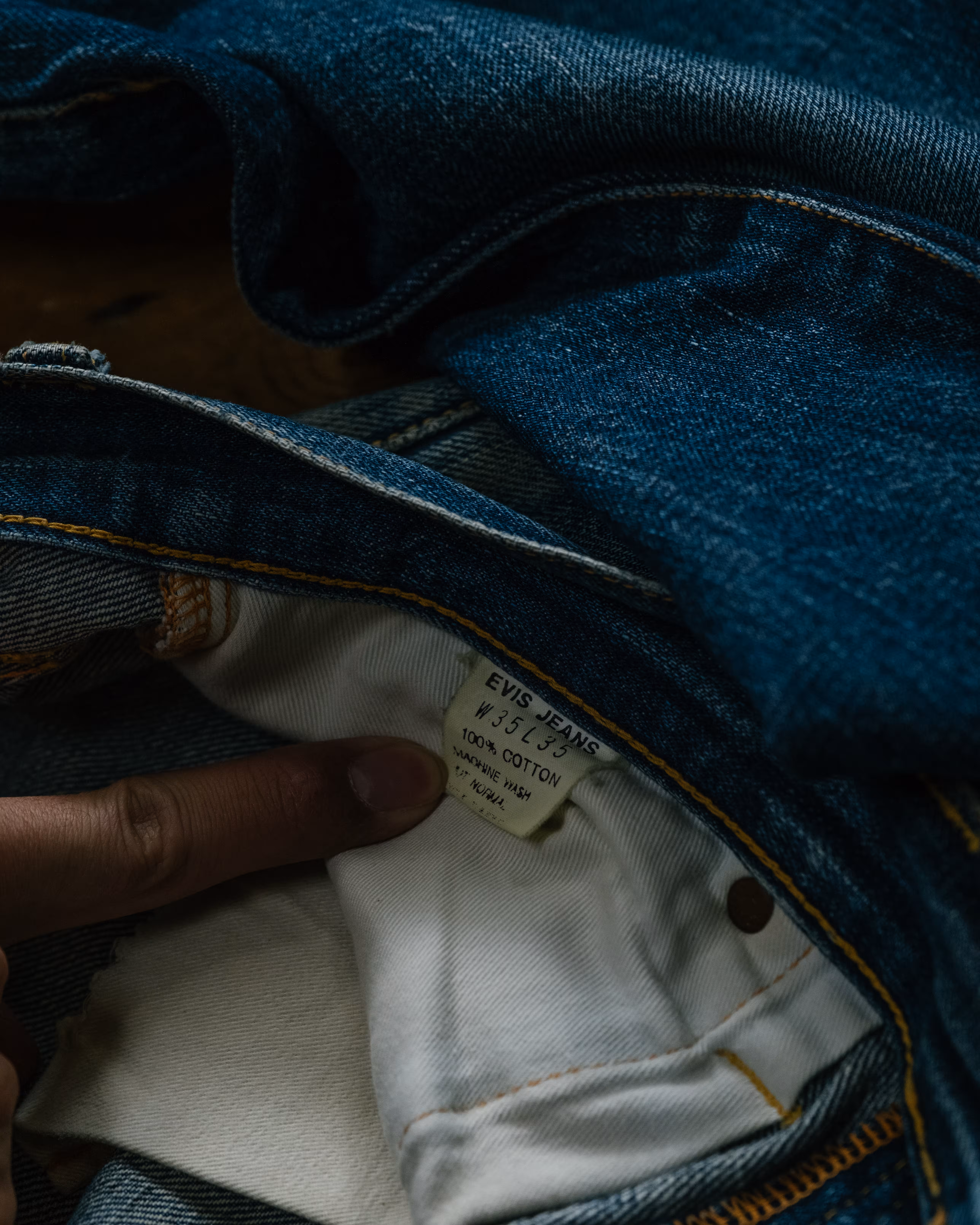 Vintage Evis Era Evisu Selvedge Denim detail 13