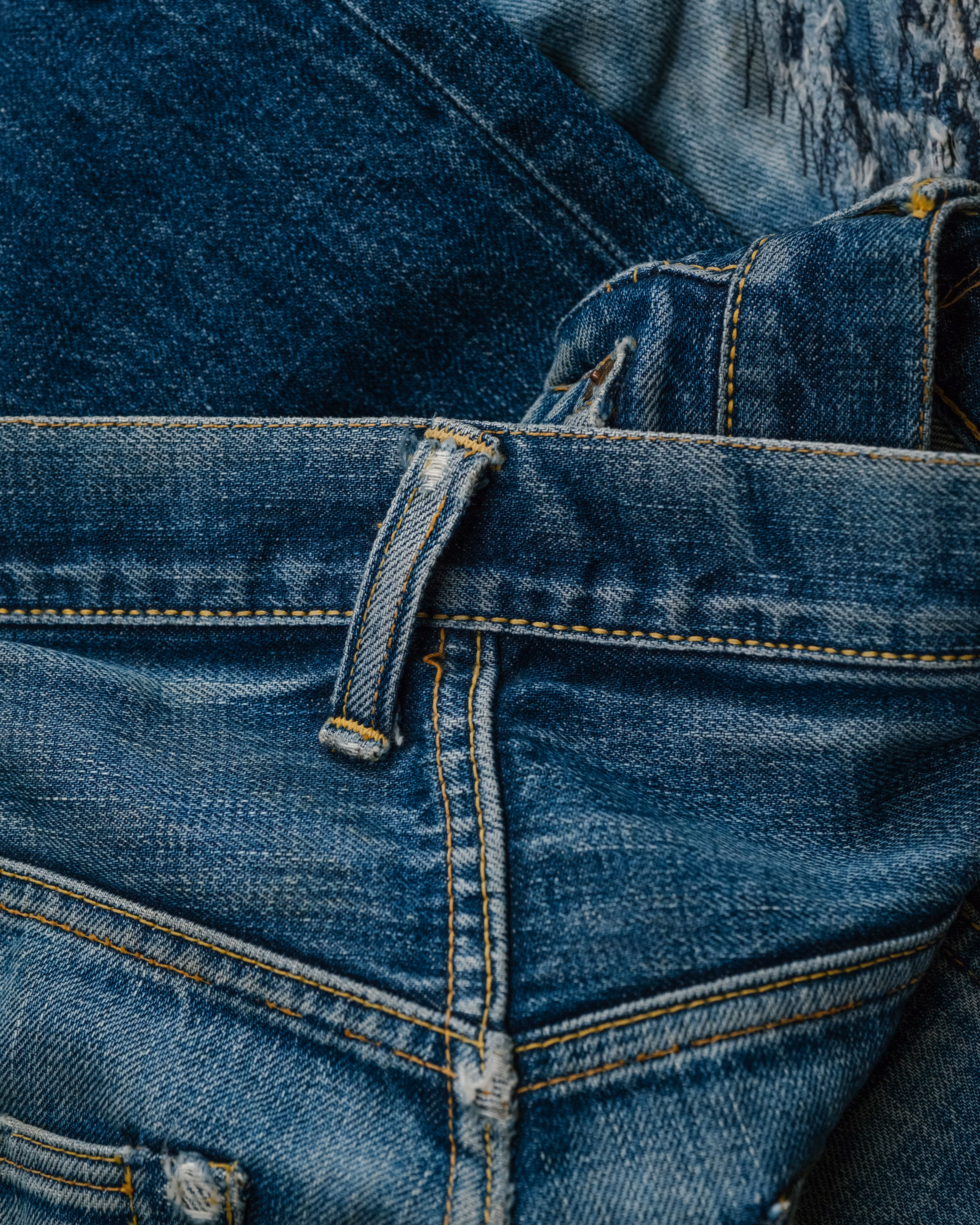 Vintage Evis Era Evisu Selvedge Denim detail 4