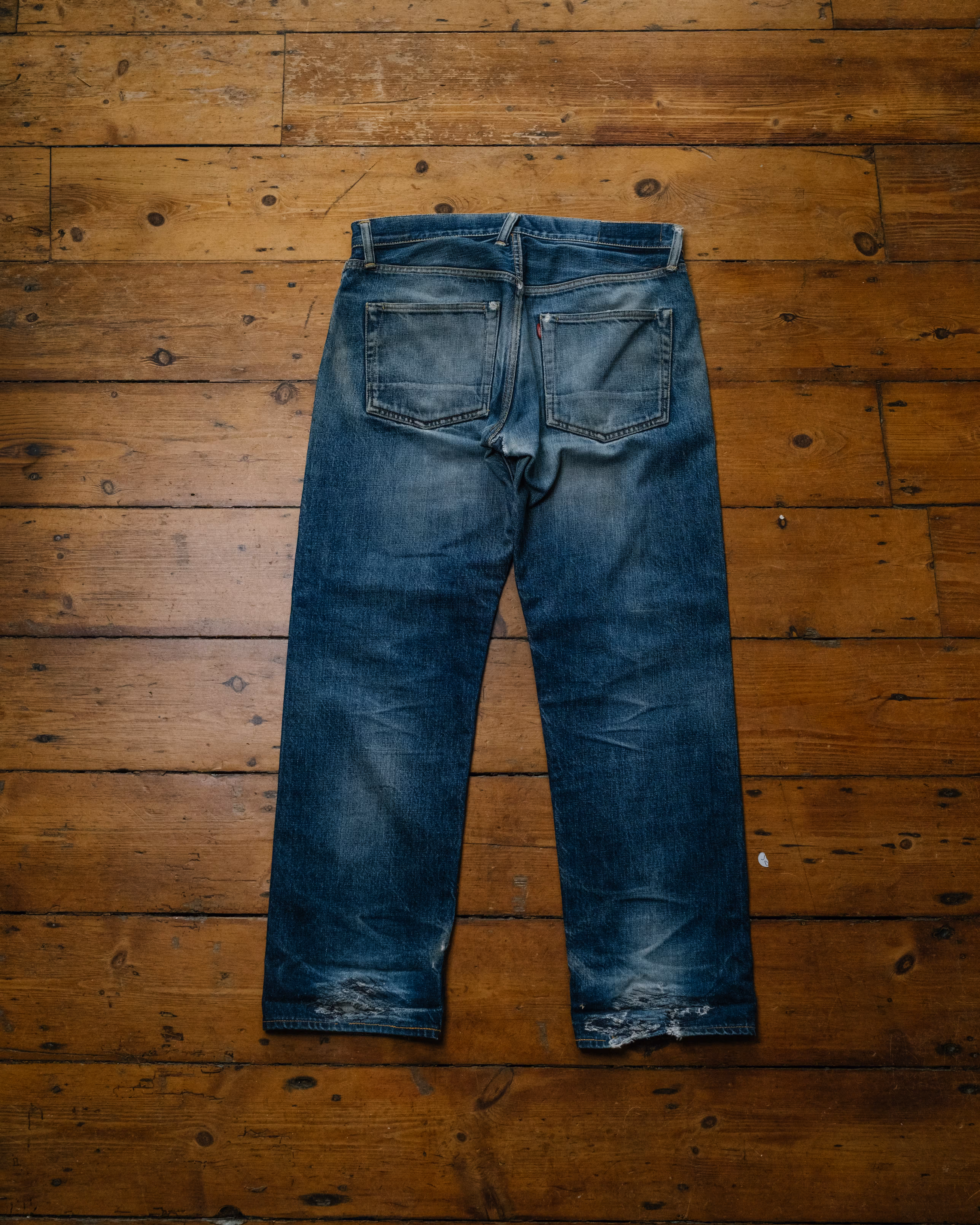 Vintage Evis Era Evisu Selvedge Denim rear view