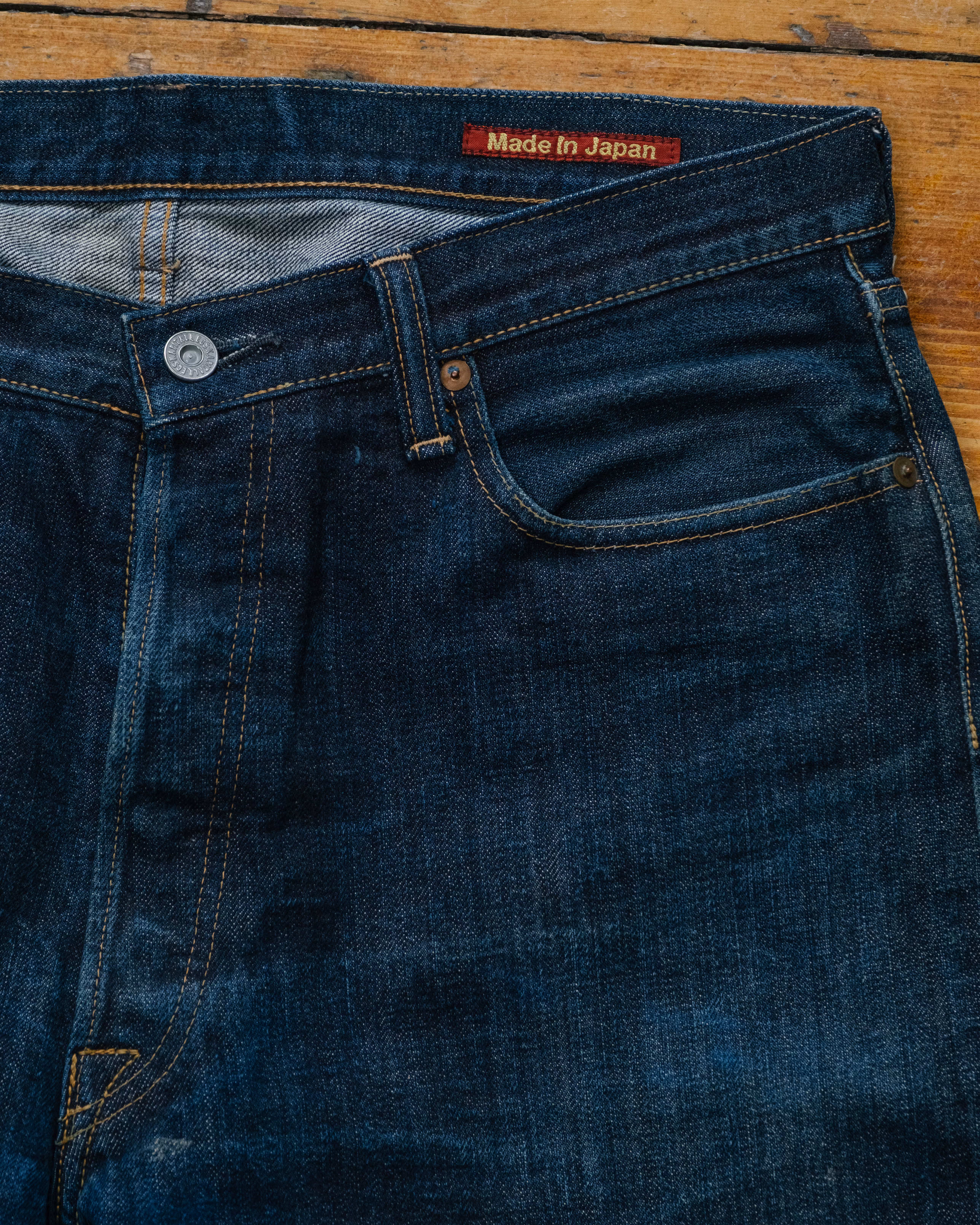 Kapital Distressed Selvedge Denim detail 2