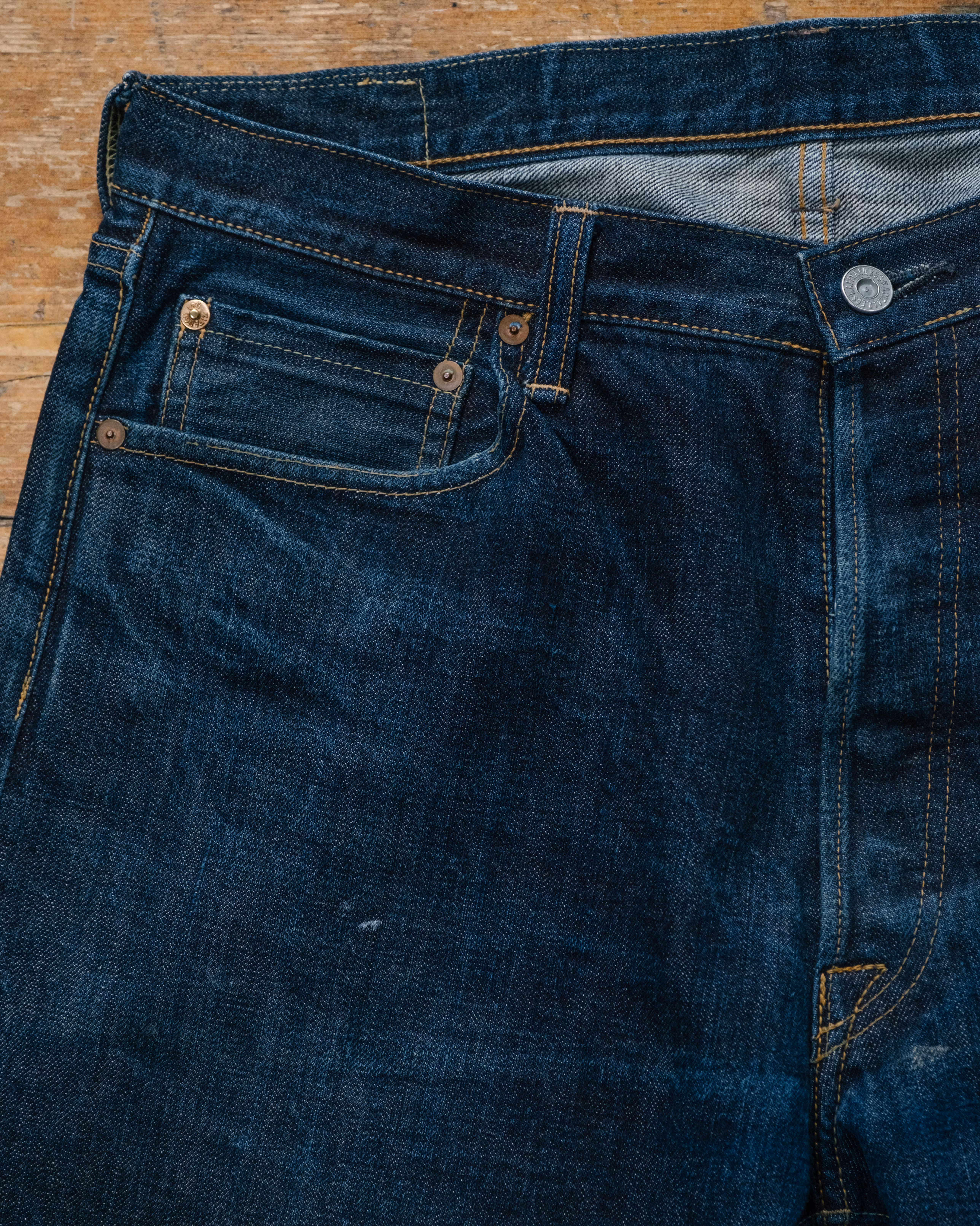 Kapital Distressed Selvedge Denim detail 1
