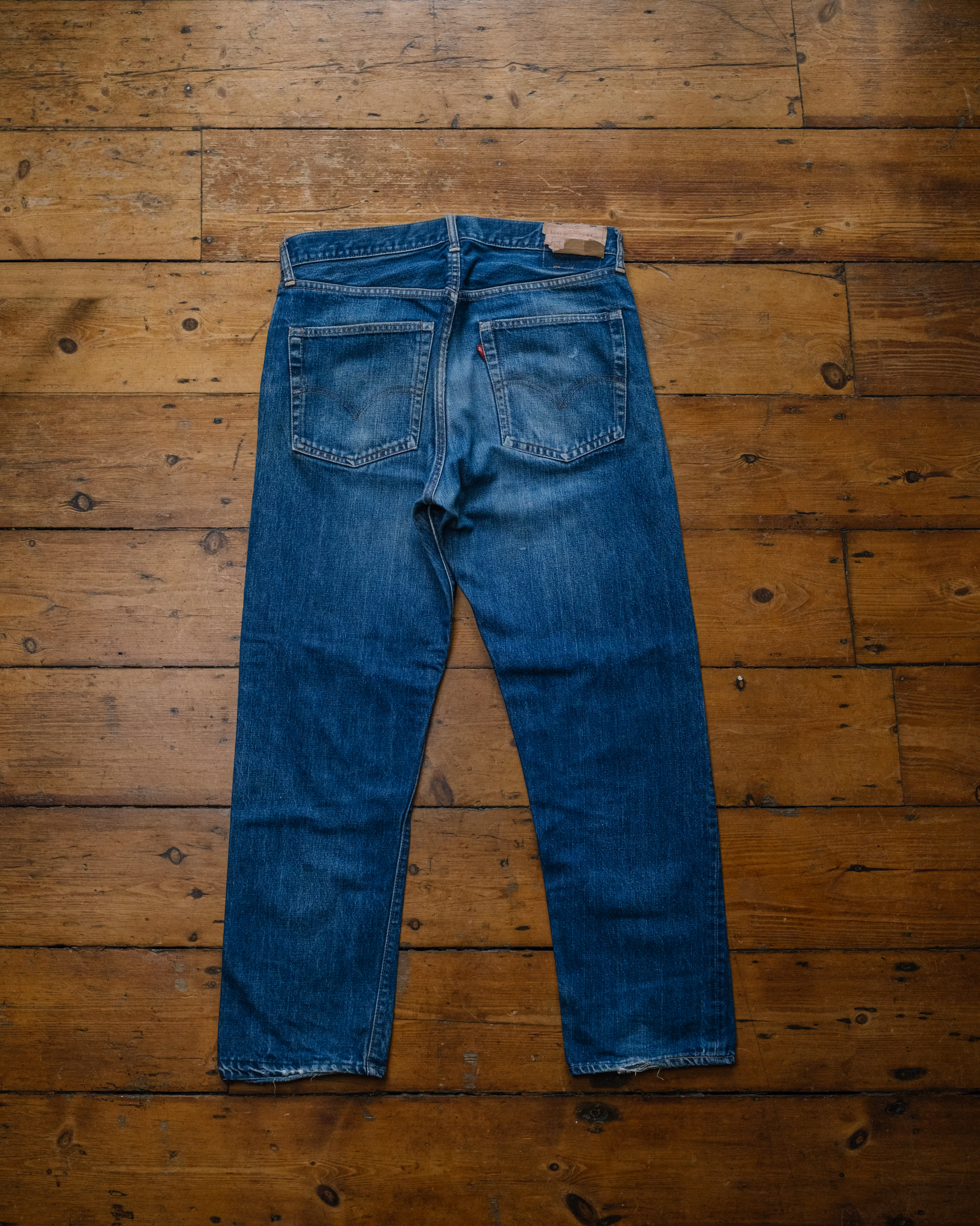 Big E Levi’s 501 Made in USA Factory Code 4 rear view