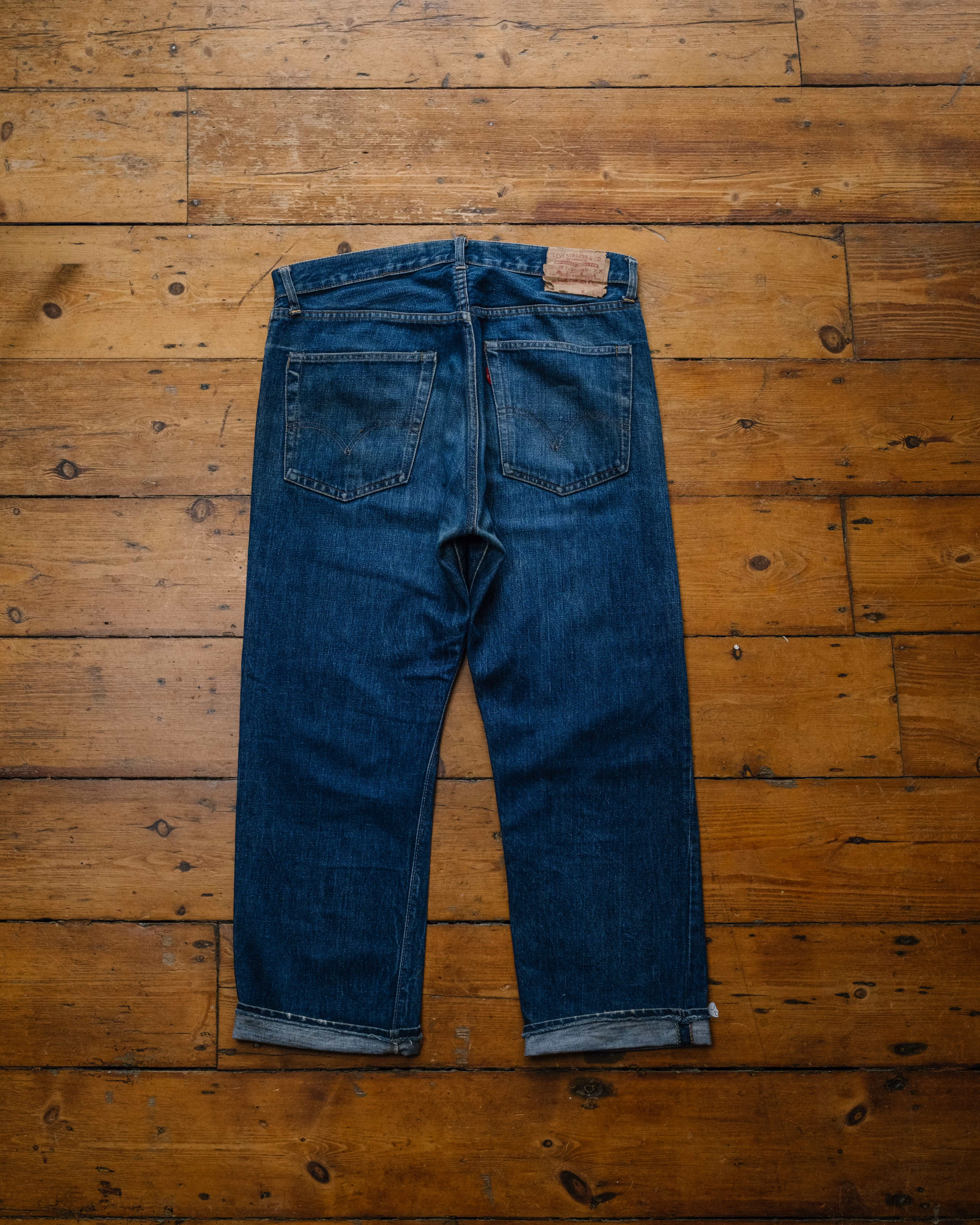 Big E Levi’s 501 Made in USA Factory Code 8 rear view