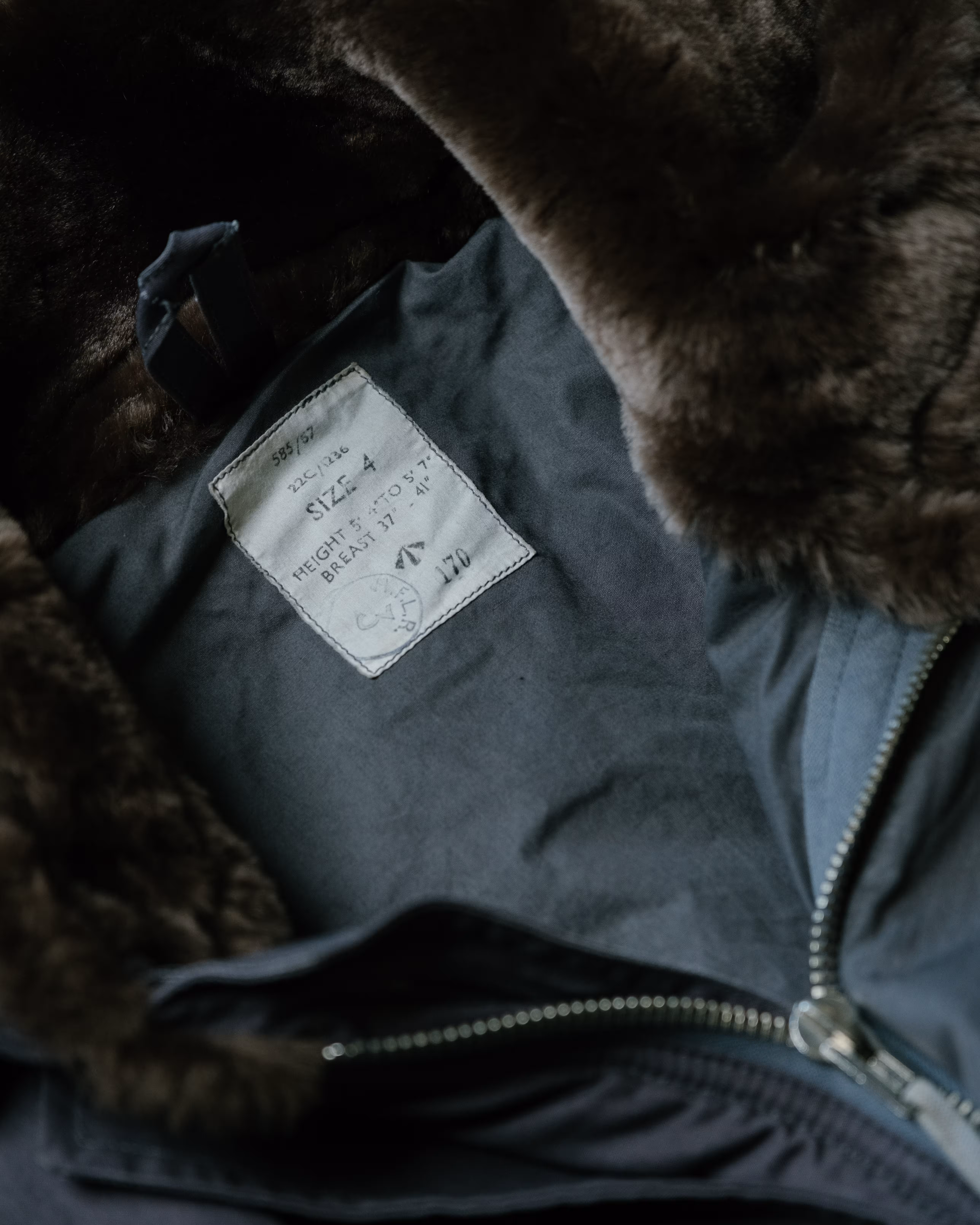 Unissued RAF Flight Jacket detail 1